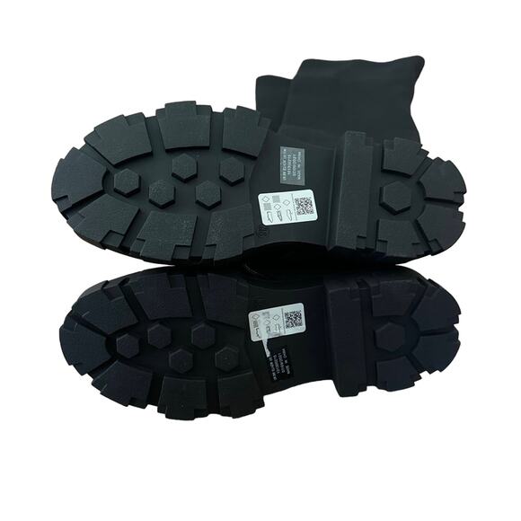 NWOT ASOS DESIGN Kimmy flat chunky over the knee boots 28” tall in black size 11 - Picture 11 of 12